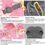 BEAUTYZOO Dog Fleece Vest Sweater Winter Jacket for Small and Medium Dogs with D-Ring Leash Cold Weather Coat Hoodie for XS S M Dogs Boy or Girls,Pink Daisy XL