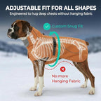Softshell Dog Winter Vest, Fleece Lined Water-Repellent Jacket with Fur-Safe Buckle (No Hook & Loop) for Hiking, Adjustable Reflective Winter Coat for Active Dogs (Aurantium, Small)