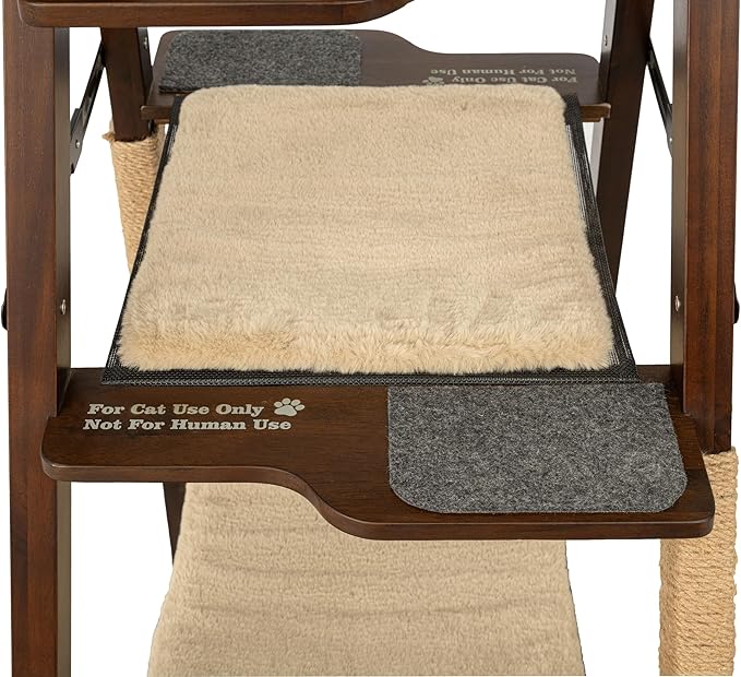 Stakmore Folding Cat Tree, Espresso – Hardwood & Plywood, No Assembly Required, Space-Saving Design