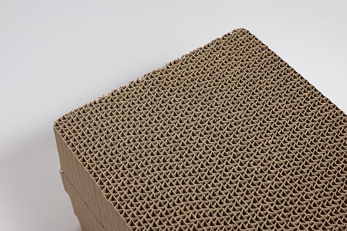 KOCHO Cat Scratcher Value Pack, 5-Count Honeycomb Cardboard Boards, 17.5" Length, Gentle on Claws, Made in Japan