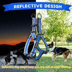 No Pull Dog Harness with Reflective Adjustable,Stops Pets from Pulling and Choking On Walks for Large Dogs (Blue, XXL)