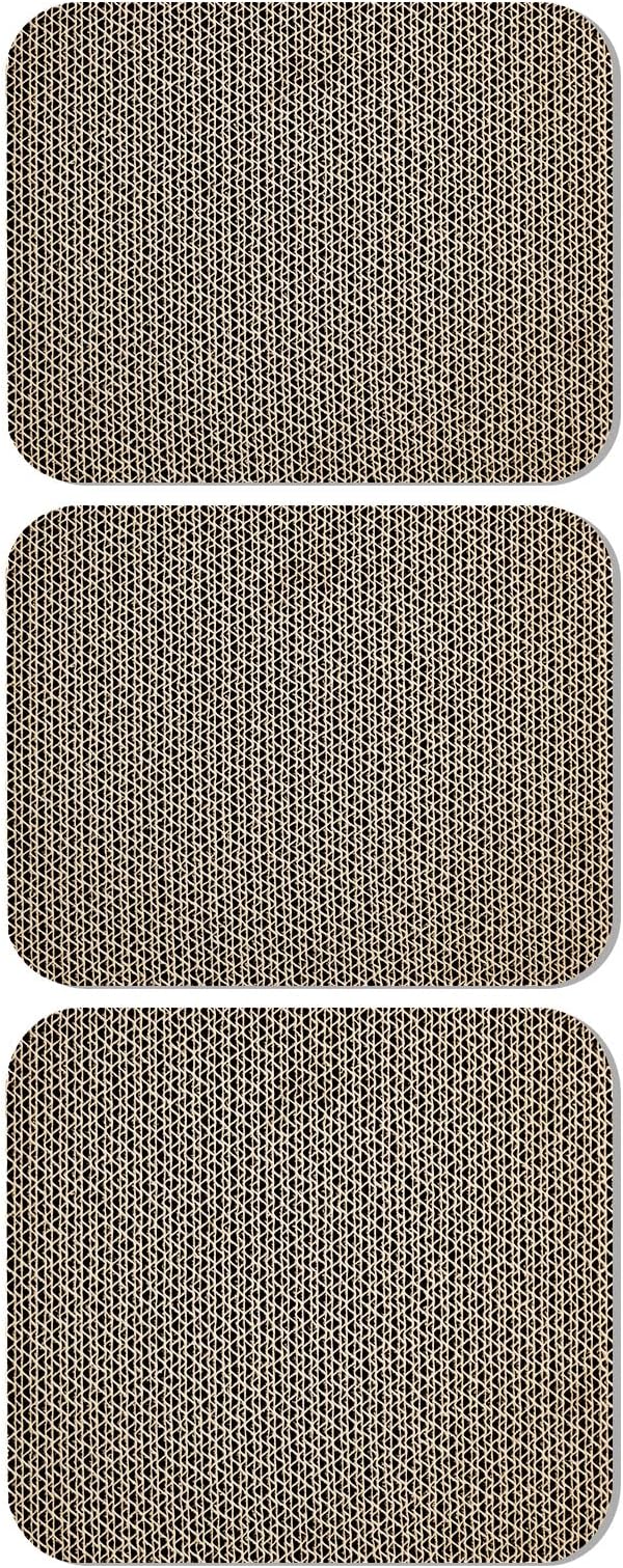 Scratcher Replacement Pads Cat Scratching Board L Shaped Cat Scratcher 3-Piece Combo Set 1
