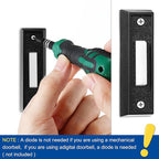Saillong 2 Pieces Lighted Doorbell Button, Wall Mounted Garage Door Opener Switch with LED Light Compatible with Most Wire Doorbell Chimes, Transformer, Ringer, Buzzers (Black,Warm Light)