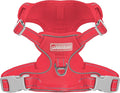 BARKBAY Dog Harness No Pull Mesh for Small Dogs - Adjustable, Reflective, Comfortable, No Choke, Heavy-Duty - Perfect for Outdoor Training, Walking, and Hiking - Strong & Durable - XS & Red Mesh