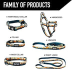 Wolfgang Heavy Duty, Adjustable Dog Collar with Quick Release Nylon Buckle for Walking & Training, Overland Print, Medium