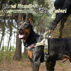 Forestpaw No Pull Dog Harness with Large Handle,Slip on Reflective Vest with Quick Release Buckle,Comfortable Flannel Lining for Medium Large Dogs Walking Training (Includes 3 Patches),Green Camo L