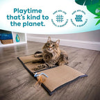 Petlinks Scratch & Play Carpet & Burlap Cat Scratch Mat - Brown, One Size