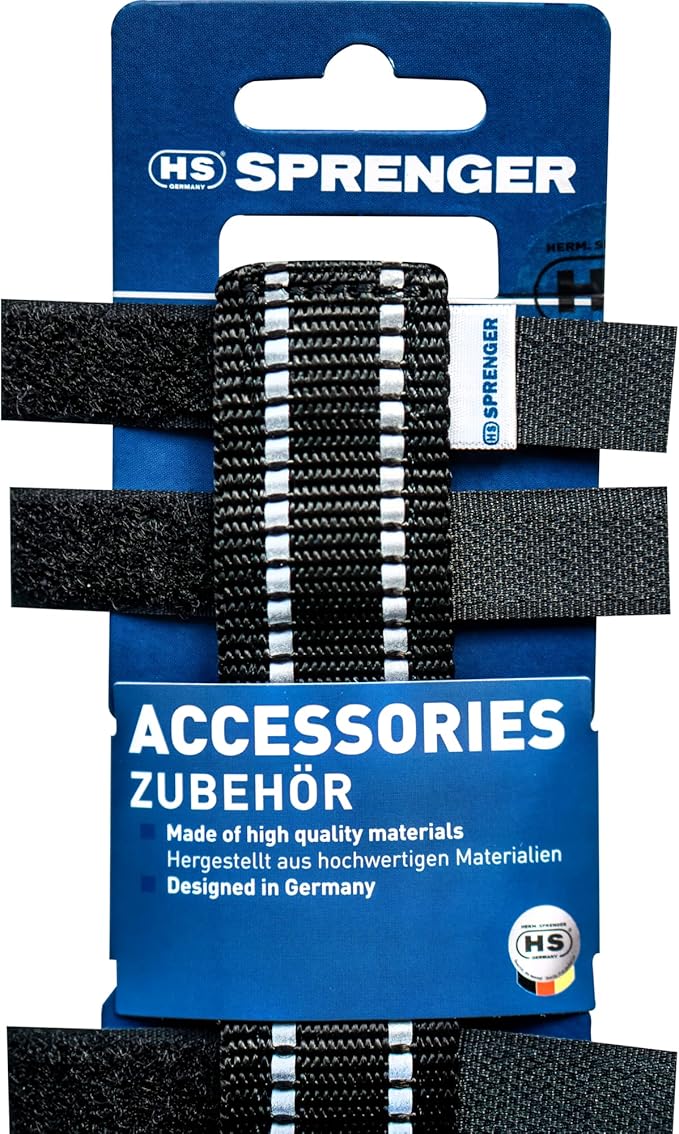 Sprenger Reflective Collar Cover for Prong Training Dog Collars - Lightweight Woven Nylon Suitable for All Weather Excellent Protection Collar from Water and Dirt - Black (3.0/3.2mm prong; 16" length)