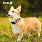 Hikiko Martingale Collar for Dogs Cute Floral Dog Collar for Small Medium Large Dogs Special Design Fancy Dog Collars for Girl Boy Pet (Purple Flower,Medium)