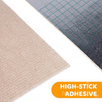 Cat Scratching Mat Self-Adhesive, 78.7'' x 15.8'', Trimmable Cat Scratch Pads Furniture Protector, DIY Climbing Cats Scratching Carpet for Couch, Door Frame or Wall Corner Protector (Khaki)
