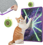 Cat Scratching Mat with Bonus Adhesive Catnip | All-in-One 23.6x15.7 Inch Sisal Scratcher for Wall/Floor, Stops Couch Carpet Scratching, Durable Anti-Slip