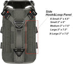 ICEFANG GN3 Tactical Dog Harness with 6X Buckle,Dog Molle Vest with Handle,3/4 Body Coverage,Hook and Loop Panel for ID Patch,No Pulling Front Clip (S (22"-27" Girth), Ranger Green)
