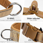 No Pull Dog Harness Brown for Small Medium Large Sized Dogs, Reflective Escape Proof Adjustable Dog Harnesses with 2 Patch, XL