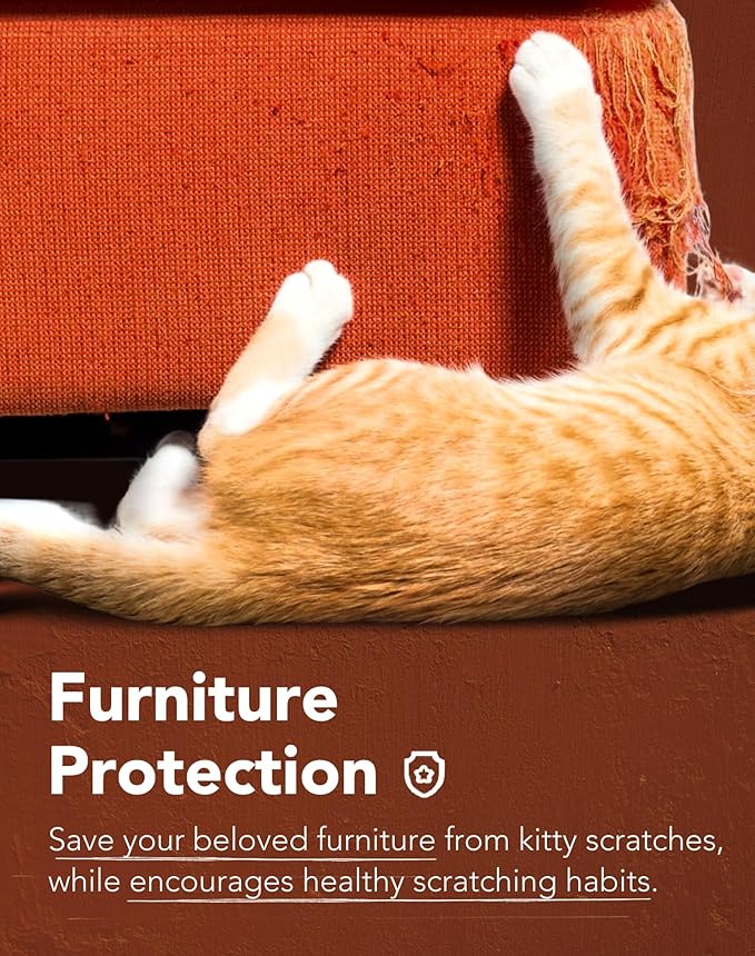 Lukamoo® Cat Scratching Pad, Wall Mounted Scratcher for Indoor Cats (Medium (24'' x 16'')) (Calico)