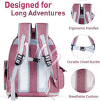Pawstrip Cat Backpack Carrier with Large Space Bubble Window, Airline Approved Breathable Pet Carrier for Small Dogs Cats up to 15lbs, Foldable for Travel Hiking & Outdoor Use