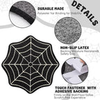 Self Adhesive Sisal Cat Scratch Pad for Wall or Couch, Trimmable Furniture Protector Mat with Strong Backing, Durable Cat Scratcher for Indoor Cats Activity Play(Spider Web)