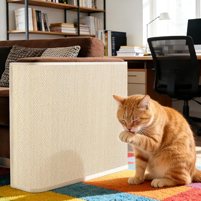 3 Pcs Cat Scratch Furniture Protector Mat 19.7 x 31.5 Inch Cats Pet Scratching Pads Sofa Couch Protector for Chair, Sofa, Couch, Easy Installation