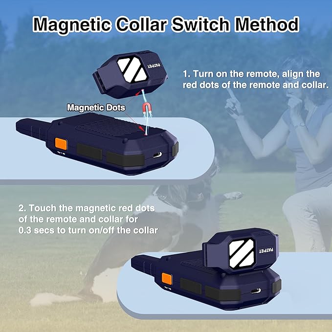 PATPET Dog Training Collar with Flash Lights - 4200FT Waterproof E Collar for Dogs Training 119 Training Levels, Rechargeable Electric Collars for 20 to 140 lbs Dogs