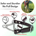 Martingale Collar for Dogs, Biothane, Stainless Steel Hardware, No Pull, Made in The USA, Professional Grade, XXL, Brown