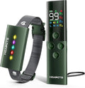 Dog Training Collar with Remote Control, 1600FT Electric Collars for Dogs 8-120 LBs, IP67 Waterproof Collar with Safe Static, Beep, Vibration, Rechargeable E-Collar for Small Medium Large Dogs, Green