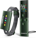 Dog Training Collar with Remote Control, 1600FT Electric Collars for Dogs 8-120 LBs, IP67 Waterproof Collar with Safe Static, Beep, Vibration, Rechargeable E-Collar for Small Medium Large Dogs, Green
