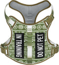 Light Dog Harness for Small Sized Dog Breeds, No Pull Pet Harness with 2 Leash Clips, Adjustable Soft Padded Dog Vest, Reflective Pet Oxford Vest, Puggle, Terriers, Beagle, Green Ethnic, Small