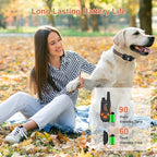 Dog Shock Collar with Remote Control Color Screen - 3300 FT Remote Range, Dog Training Collar with 3 Training Modes, 2 Rechargeable Waterproof E-Collar for Dogs 15-125LBS (Orange, 1 Pack)
