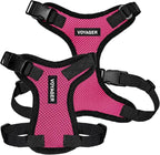 Voyager Step-in Pet Harness - All Weather Mesh, Adjustable Step in Harness for Cats and Dogs by Best Pet Supplies - Fuchsia/Black Trim, XL