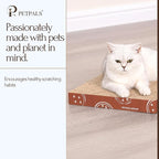 Petpals 4-Pack Cat Cardboard Scratcher, Corrugated Scratcher Replacement, Scratching Pad, Sofa Couch Furniture Protectors from Cat Scratching (4-Pack Replacement)