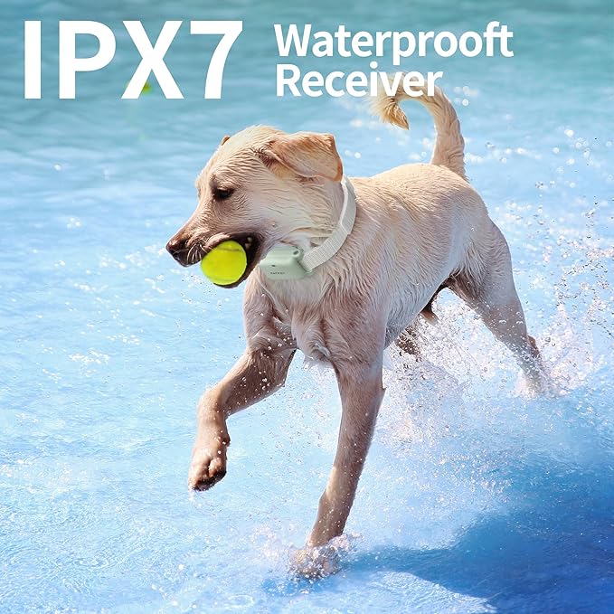 PATPET Dog Training Collar - IPX7 Waterproof Zap Collar for 8-100lbs Small Medium Large Dogs, 1800ft Rechargeable Dog Trainer, 3 Safe Modes, Green