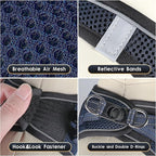 YIMEIS Dog Harness and Leash Set, No Pull Soft Mesh Pet Harness, Reflective Adjustable Puppy Vest for Small Medium Large Dogs, Cats (Navy & Black, Medium (Pack of 1)