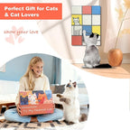 Art Cat Scratching Pad,Wall Scratcher for Indoor Cats - 16.54x11.81x1.18 Inches, Double-Sided Use, Cat Cardboard Scratcher Fits All Breeds & Sizes, Easy to Install,Cat Gifts