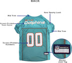 Pets First NFL Miami Dolphins Dog Jersey, Size Large, Football Shirt Costume for Pet, Dog Sports T-Shirt, NFL Team Clothing for Cats, Licensed Pet Apparel Available in 7 Sizes and 32 Teams