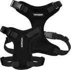 Voyager Step-in Pet Harness - All Weather Mesh, Adjustable Step in Harness for Cats and Dogs by Best Pet Supplies - Black, XL