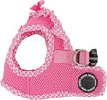 Puppia Vivien Vest Dog Harness Step-in All Season Mesh Cute No Pull No Choke Walking Training for Small Dog, Pink, Large
