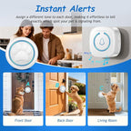 Soft Ring Dog Potty Bell for Training – Wht Wireless Dog Door Bell with 1000ft Range, LED Alert, 60 Tones, Waterproof Dog Bells to Go Outside – Bell for Dogs to Ring to Go Potty(1 Bell & 1 Receiver)
