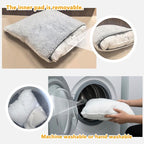 cat Bed cave-cat beds for Indoor Cats,Soft and Comfortable Cute Pet Bed，cat House,with Removable Washable Cushioned Pillow,Enclosed cat Bed,Kitty pet hut、Hideaway,Small Large Dog Tent (Grey)