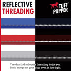 Tuff Pupper Martingale Collar for Dogs | Gentle Nylon & Steel Chain Limited Cinch Design is Perfect for Training | Dual Leash Attachment Points | Durable Quick Release Buckle | Sizing for All Breeds
