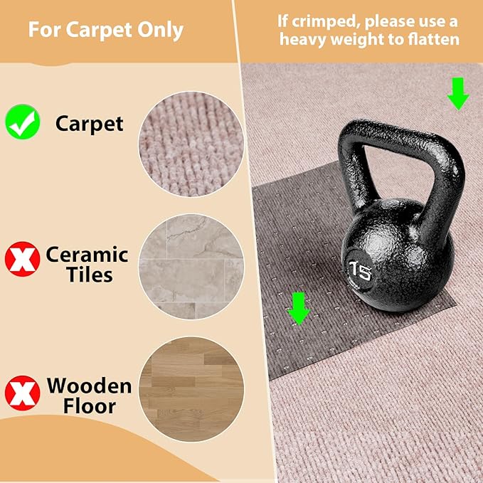 Carpet Protector for Pets Cat Carpet Protector for Doorway, Anti Scratch Under Door Cat Scratch Protector Mat, Easy to Cut Plastic Stopper (Grey, 3.6FT-2pack)