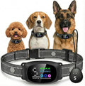 2in1 Bark Collar for Large Medium Small Dogs Shock Collar Smart Rechargeable Anti Stop Barking Device Training Collar Automatic and Manual Mode with Remote Tag Beep Vibrartion Shock for All Breeds