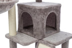 TRIXIE Pepito 39.4" Cat Tower, 3-Level Cat Tree with Sisal Scratching Posts and Ramp, Plush Condo and Hammock