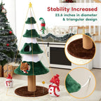 62" Cat Tree, Cat Tower with Heavy Duty Base and Scratching Posts, Multi-Level Plant-Like Cat Furniture, Sisal Cat Scratcher & Cozy Cat Condo, a Holiday Favorite for Indoor Cats,Green