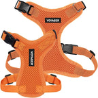 Voyager Step-in Pet Harness - All Weather Mesh, Adjustable Step in Harness for Cats and Dogs by Best Pet Supplies - Orange, S
