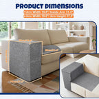 Cat Scratcher Couch Protector - Couch Corner & Armrest Protectors for Cats, Furniture Sofa Protector from Cat Claws Scratch