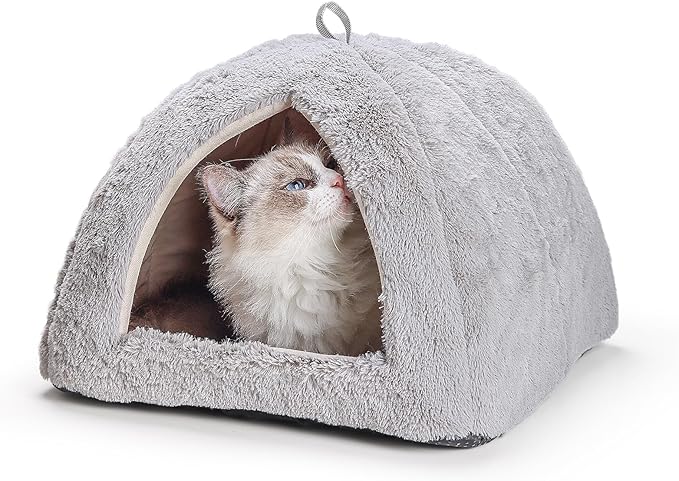 Cat Bed for Indoor Cats - Cat Cave Beds Cat House Cat Tent with Removable Washable Cushioned Pillow, Soft Kitten beds,Cat Beds & Furniture, for Small and Medium Pet Bed