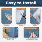 [Thicken Vinyl] Anti Cat Scratch Furniture Protector, 118"*11.8" Single-Sided Sticky Couch Protector from Cat Claws, Stronger Adhesive Cat Scratch Deterrent Tape(30 Pins)