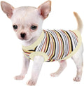 Elevate Your Pet's Comfort and Fashion: Premium 100% Cotton Rib Dog Shirt Vest for Small Breeds Like Chihuahuas, Yorkies, and Puppies .Year-Round Style with Tank-Style Puppy Attire White X-Small