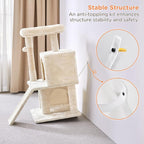 Yaheetech Cat Tree for Indoor Pets, 36in Tower Condo w/Extra Large Perch, Scratching Posts, Board, Dangling Ball, Play Structure for Kittens & Adult Cats, Beige