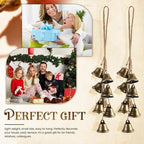 2 Pack Witch Bells Protection for Door Knob Outdoor Bells Hanging Wind Chimes Witchy Things Clear Negative Energy Witch Bells Set Wiccan Bell Witchy Gifts(Classic)