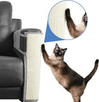 Cat Scratcher Furniture Protector Set of 2, Cat Scratch Mat Sofa Protection with Natural Sisal for Furniture Couch Chair Sofa Cat Care Pad (Dark Gray)